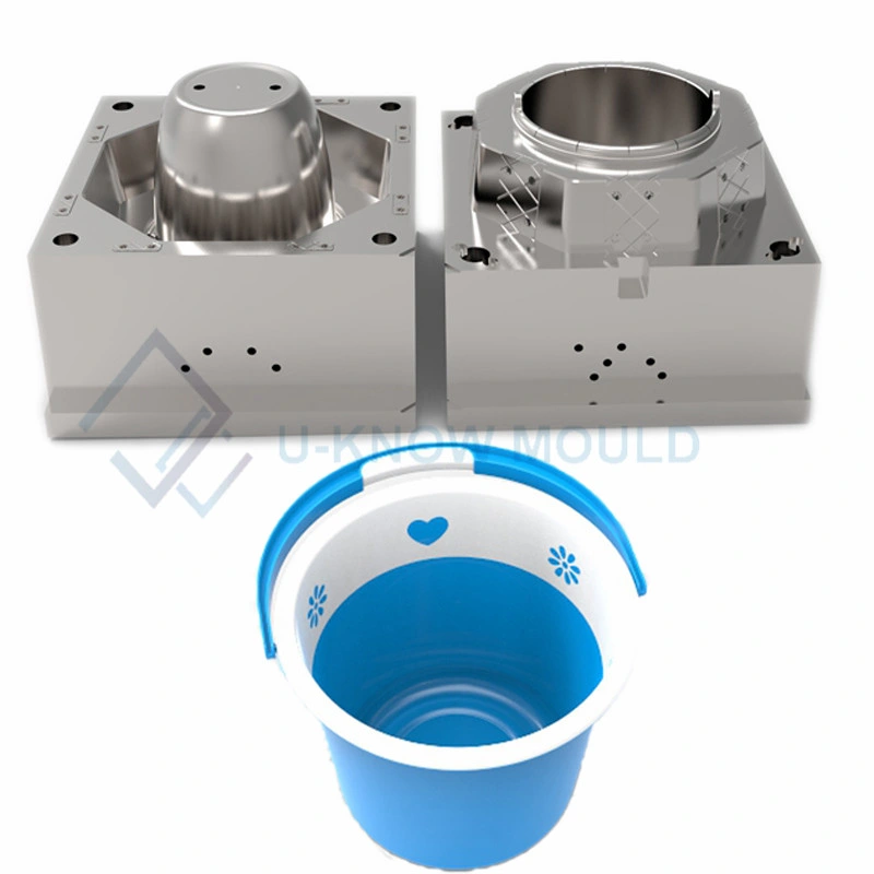 High Quality Plastic Bucket Mould with Handle Plastic Wash Bucket Injection Mould